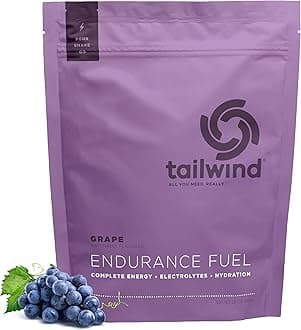 Tailwind Nutrition Endurance Fuel, Carbohydrate & Electrolyte Sports Drink Mix Powder, Gluten-Free, Vegan, Grape, 30 Servings