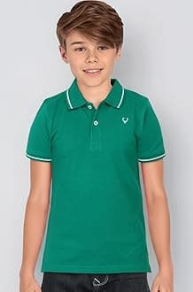 Allen Solly Boys’ Solid Polo T‑Shirt | Soft Cotton Fabric | Smart Casual Everyday Wear