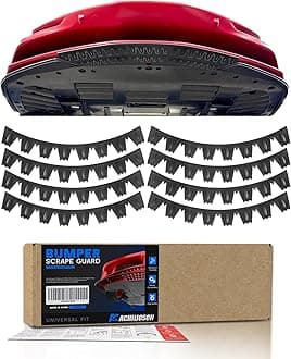 Universal Front Bumper Scrape Guard Skid Plate Protection for Lowered Cars/SUV, Car Bumper Guard Anti-Scratch Kit Scrape Protector Plate Skid Plate