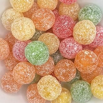 BarnettsMega Sour Candy Fruits 227g (1/2lb) - Trendy Sweet Bags - Traditionally Handmade Sweets - Sour Coating Lasts 20 Seconds - Candies for Party Bag, Gift Hamper, or Hamper Box