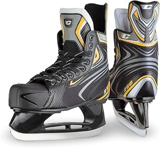 Erik Sports Mens Canadian R50 Ice Hockey Skates, Adult, Black