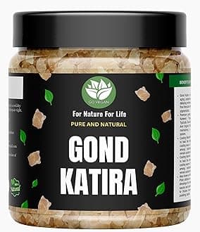 Pure Natural Gond Katira 100gram | Almond Gum Badam Pisin, Tragacanth Gum | High Cooling Properties | 100% Natural Superfood