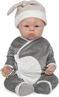 19 inch Silicone Baby Dolls Boy Weighted 7.26 lb,[NOT Vinyl],Silicone Full Body Reborn Lifelike Realistic Newborn Real Life Soft Babies with Complete Accessories & Gift Box for Kids Age 3+