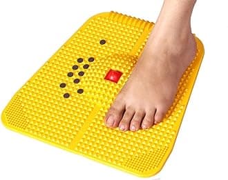 Kayara Blood Circulation for Foot Massage Acupressure Power Manual Mat (Yellow)