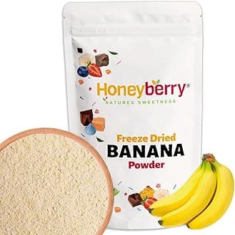Freeze Dried Banana Powder 250g - No Added Sugar, 100% Natural, Gluten Free, Vegan Friendly