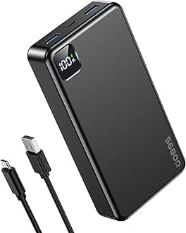 Portable Charger Power Bank 56800mAh Battery Pack-22.5W Fast Charging with USB C & LED Display, 3 Outputs High Capacity Portable Power Bank for iPhone 16/15/14/13 Series, Samsung, iPad etc