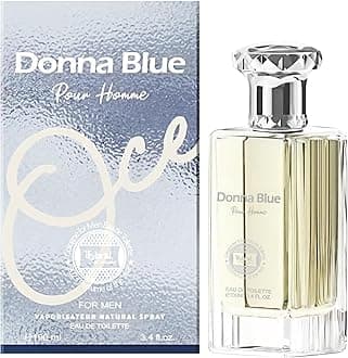 Donna Blue Pour Homme Eau De Toilette Natural Spray Vaporisateur 100ML 3.4FL.OZ