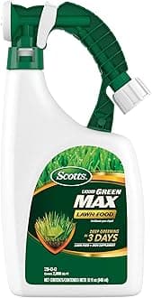 Liquid Green Max Lawn Food: 2,000 sq. ft., 2-in-1 Fertilizer and Iron Supplement, Use on Any Grass Type, 32 oz.