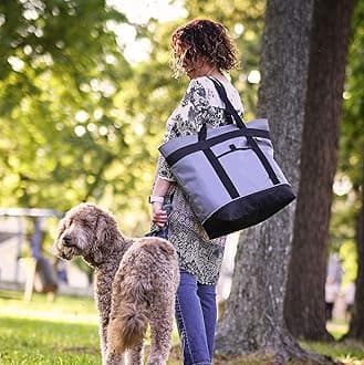 Jumbo Insulated Cooler Bag with HD Thermal Foam Insulation. Premium Quality Soft Cooler Makes a Perfect Insulated Grocery Bag