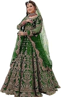 Women Wedding Wear 9000 Markable Velvet Lehenga With Beautiful Embroidery Work Bridal Wedding 4679