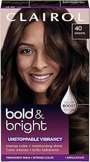 Clairol Bold & Bright Permanent Hair Dye, 40 Cafecito Hair Color, Pack of 1