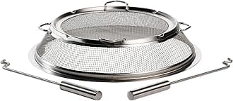 Yukon Shield |Stainless Steel Fire Pit Spark Protector Screen, Firepit Mesh Protective Spark Screen for Backyard and Outdoor Fire Pits, Stops Hot Embers, Width Top: 47 cm, Height: 13 cm
