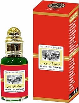 Luxury Attar For Men Jannat E Firdaus Firdos 12ml Rollon Attar Box Swiss Gold ittar/itra/itar Long Lasting Attar 100% Alcohol Free Pack