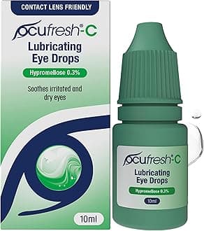 Ocufresh Contact Lens 0.3% Eye Drops | Specially Crafted Advanced Formula for Contact Lens Users | Soothing & Lubricating | Restores Eye Moisture & Clear Vision | 10ml