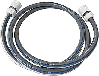 Garden Hose with 2 Connectors - Pipe Extension to Connect Hose Reel to Your Tap (1m)