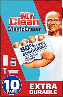 Magic Eraser, Extra Durable, Multi Purpose Cleaner, Shoe, Bathroom, Shower, and Car Window and Windshield Cleaner, Cleaning Pads, 10 Count