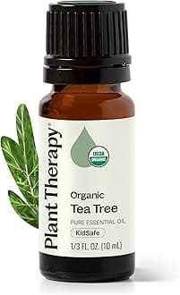 USDA Certified Organic Tea Tree (Melaleuca) Essential Oil. 100% Pure, Undiluted, Therapeutic Grade. 10 ml (1/3 oz).