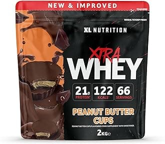 Whey Protein Powder | High Protein, Low Carbohydrates | 67 Servings, 2kg | Suitable for Vegetarians | Ideal for Muscle Building, Recovery Support (Peanut Butter)