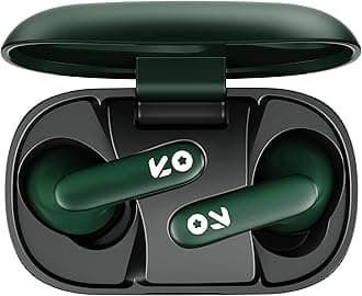 Boult Z20 Wireless Earbuds, Bluetooth 51H Playtime, ENC Mic, Touch Controls, Gaming Mode (Pine Green)