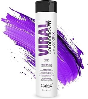 Intense Color Depositing Colorconditioner Conditioner + BondFix Bond Rebuilder, Vegan, Sustainably Sourced Plant-Based, Semi-Permanent, Viral and Gem Lites Colorconditioners
