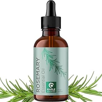 Pure Rosemary Oil for Hair and Skin - Undiluted Premium Grade Essential Oil for Diffusers Aromatherapy and Beauty DIYs - Nourishing Hair Oil for Enhanced Shine and Volume (60mL)