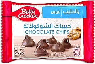 Betty Crocker Milk Chocolate Chips, 200 g, Rich Taste & No Artificial Colors, Ultimate Chocolate Chips for Your Deserts