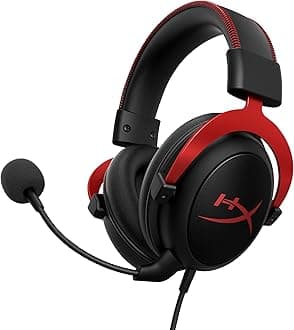 Cloud II Gaming Headset - 7.1 Surround Sound - Memory Foam Ear Pads - Durable Aluminum Frame - Multi Platform Headset - Works with PC, PS4, PS4 PRO, Xbox One, Xbox One S - Red (KHX-HSCP-RD)