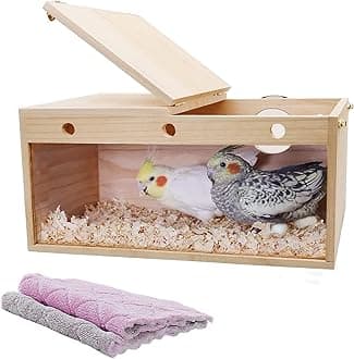 Transparent Parakeet Nesting Box-XL