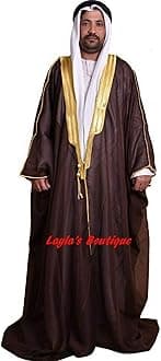 Al Aseel Mens Bisht Cloak Bisht thobe Eid