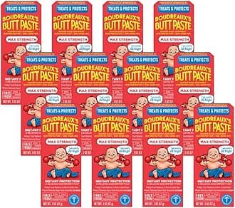 Boudreaux's Butt Paste Maximum Strength Diaper Cream, 2 Ounce (Pack of 12)