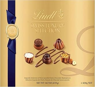 Lindt Swiss Luxury Selection Assorted Chocolates, Chocolate Gift Box