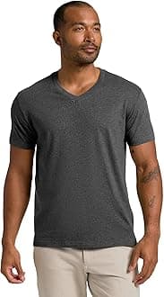 True Classic Mens V Neck T Shirts – Cotton V Neck Shirts for Men, V-Neck Mens T-Shirts and Undershirts for Men Pack/Singles