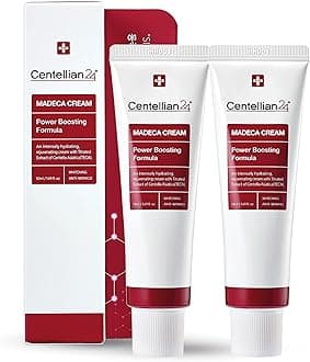 Madeca Cream Power Boosting Formula (1.7+1.7fl oz) - Centella Moisturizer for Face, Korean Skin Care. Dry, Sensitive Skin. TECA, Centella Asiatica, Madecassoside