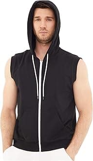 Dubinik®Short Sleeve Hoodie Lightweight Soft Cotton Moisture Wicking Kangaroo Pocket Short Sleeve Hoodie For Men