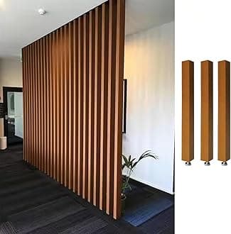 Room Divider Modern DIY Room Divider for Privacy Screen/Doorway/Studio Apartment, Square Wall Partition Floor to Ceiling Design, Easy to Install & Remove (Color : 3pcs Height, Size : 210cm/82.7in/