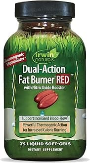Irwin Naturals Dual-Action Fat Burner Red with Nitric Oxide Booster 75 Sgels