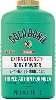 Medicated Talc-Free Extra Strength Body Powder, 10 oz., for Cooling, Absorbing Itch Relief