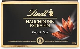 Extra Fine Swiss Thins Dark Chocolate Box - 180g