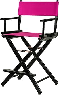Casual Home 220-02/021-30 Director Chair 24" - Counter Height BlackFrame/Magenta Canvas
