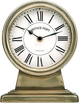 Retro Gold Shelf Clock