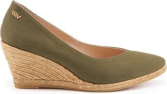 Roses Espadrille Canvas Wedges Spain Handmade 2 ½” Heel Woman Wedge Pumps with Organic Cotton Canvas and 100% Natural Jute Midsole for All Occasions: Casual, Work, Party