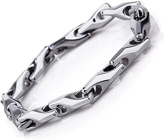 URBAN JEWELRY Men's Stunning Solid Tungsten Link Bracelet