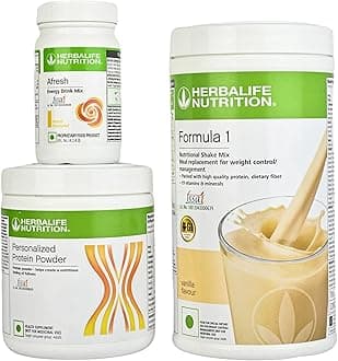 Herbalife Weight Loss Package- Vanilla Shake 500gm, Personalized Protein Powder 200 Gm and Afresh Lemon 50 Gm