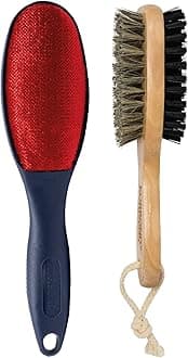 Korbond Lint Brush & Clothes Brush Set - Remove Pet Hair and Dust from Heavy and Soft Fabrics