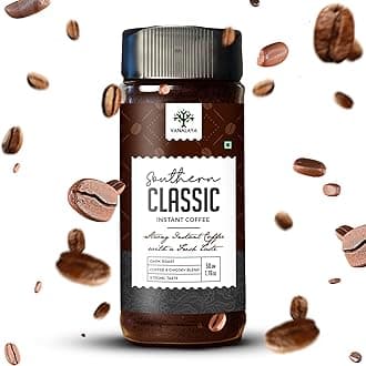Vanalaya Southern Classic Coffee | Instant Coffee & Chicory Blend | Dark Roast | Strong Flavor | 50 g