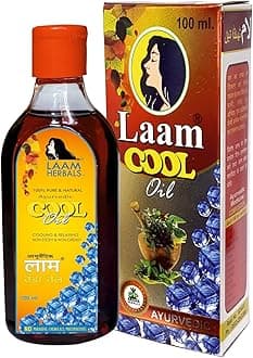 Laam Herbals Ayurvedic Cool Hair Oil | Relives Tension, Headache, Fatigue & Sleeplessness- 100 ml