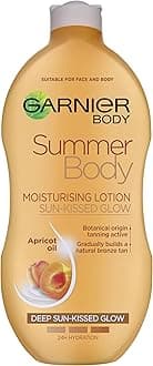 Summer Body Gradual Tan Moisturiser, For A Radiant, Sun Kissed Glow, Suitable For Face and Body, 24 Hour Hydration and A Natural Even Tan, Fast Absorption, Vegan Formula, Deep, 250 ml