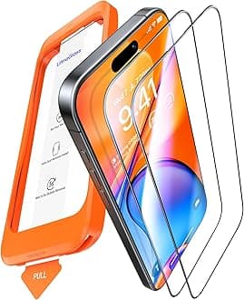 UltraGlass Unbreak Top 9H+ Glass for iPhone 16 Pro Screen Protector 6.3" (12FT Military Grade Shatterproof) Screen Protector 16 Pro Tempered Glass (Longest Durable) Full Coverage 16Pro, 2 Pack