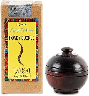 Honey Suckle Natural Solid Perfume Body Musk In Wooden Jar - 6 gm