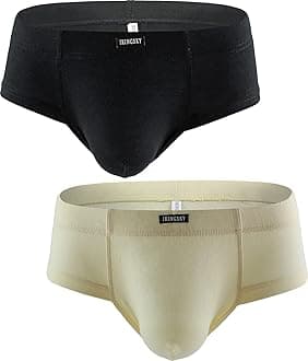 iKingsky Men's Seamless Front Pouch Briefs Sexy Low Rise Men Cotton Underwear